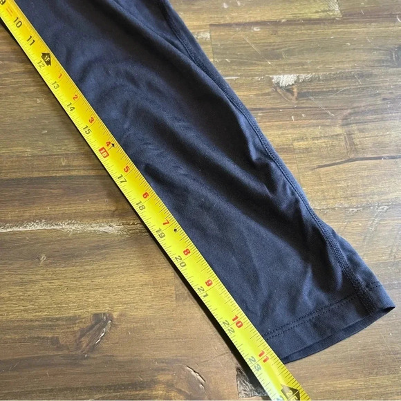 Tommie Copper Lower Back Support Leggings 7/8 Black S Small Mesh High Waisted - Picture 6 of 10